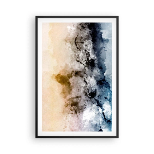 Plakát v černém rámu - Ponořené do mračna mlhy - 61x91 cm