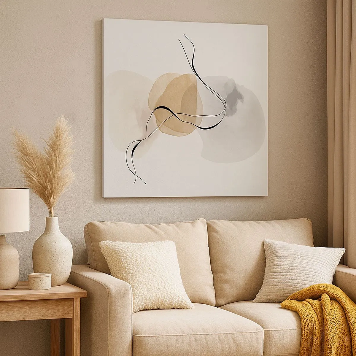 Obraz na plátně - Vzdušné korálky - 30x30 cm