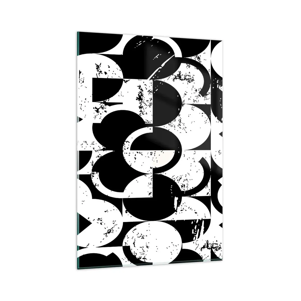 Obraz na skle - Bílé je bílé a černé černé - 80x120 cm