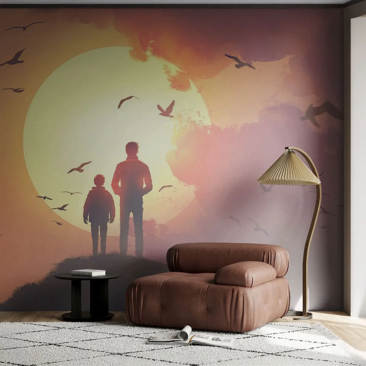 Fototapeta Standard Eco - Se sluncem tváři v tvář - Abstrakce, Fantazie, Kus - 350x256 cm