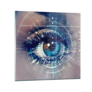 Obraz na skle - Myslíš si, že mě znáš - 30x30 cm