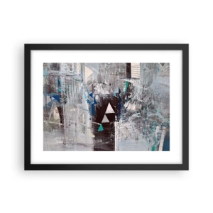 Plakát v černém rámu - Přednostní pořadí trojúhelníků - 40x30 cm