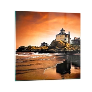 Obraz na skle - Elegance západního pobřeží - 70x70 cm