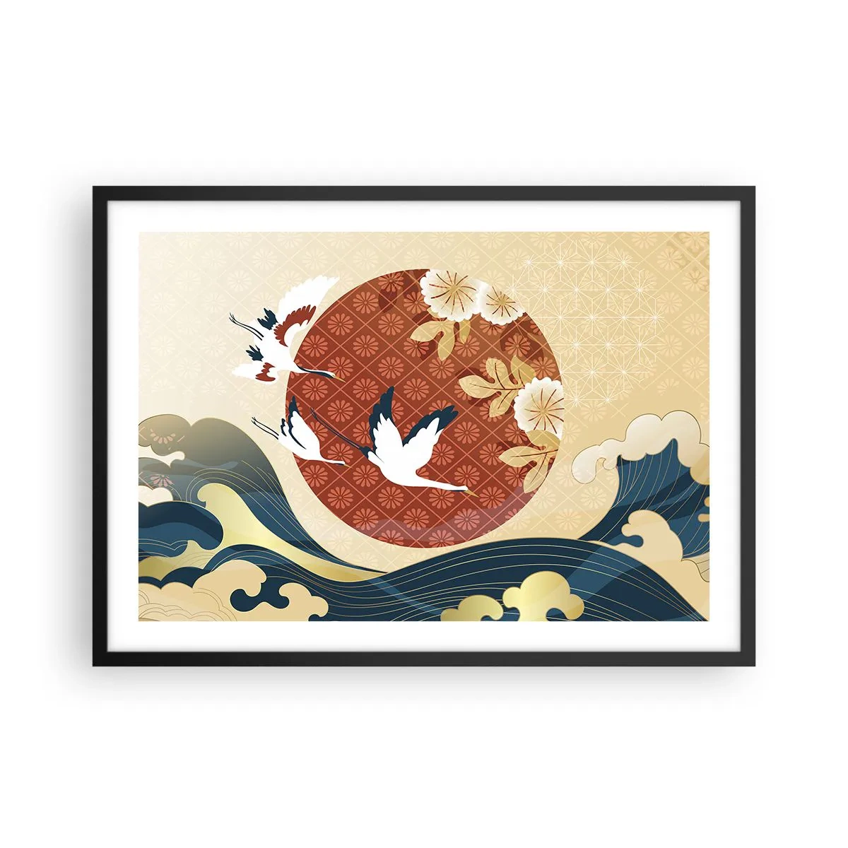Plakát v černém rámu - Japonská pohádka - 70x50 cm