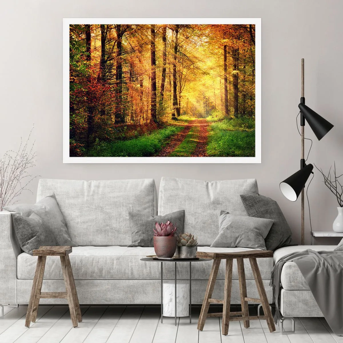 Plakát - Lesně-zlaté ticho - 40x30 cm
