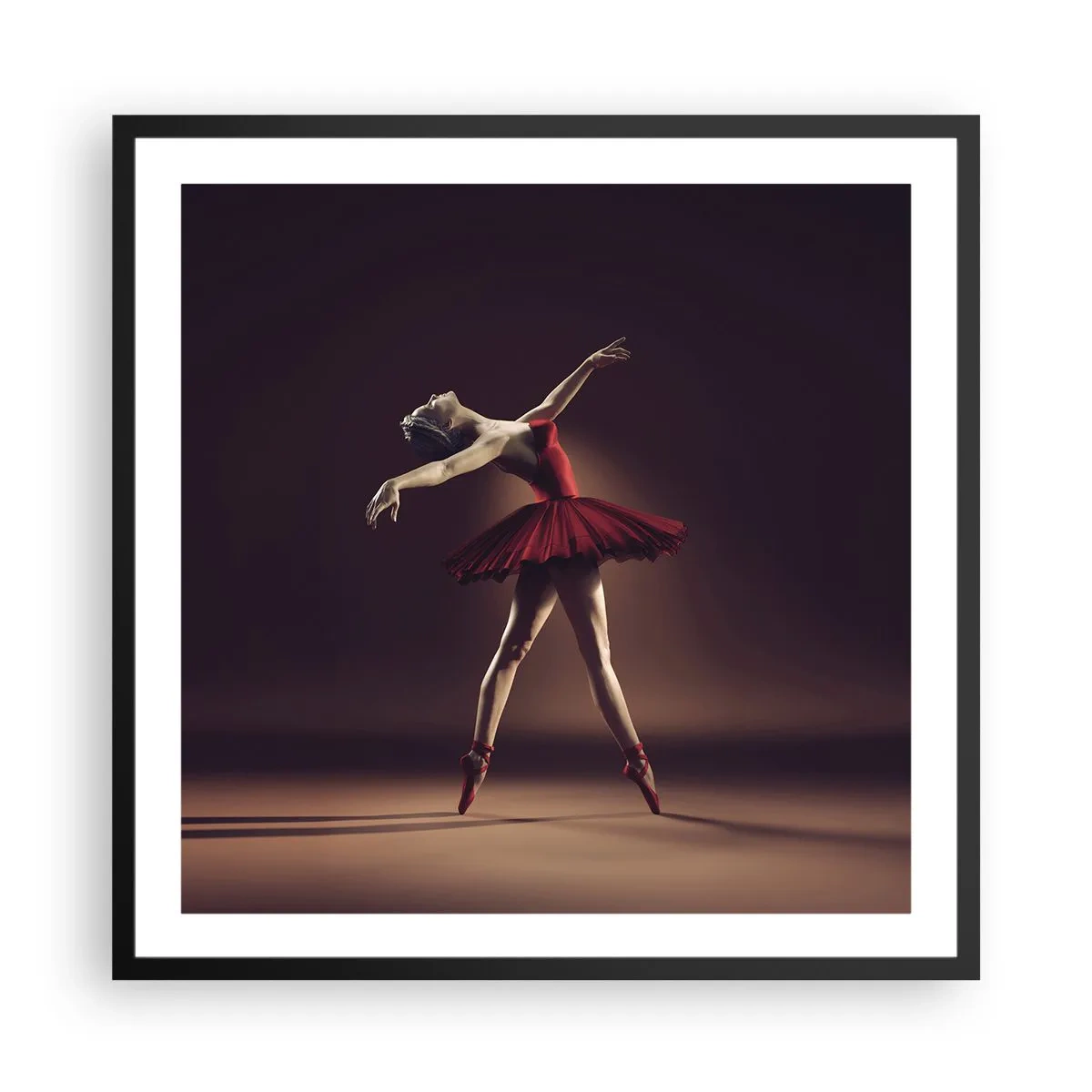 Plakát v černém rámu - Prima balerína - 60x60 cm