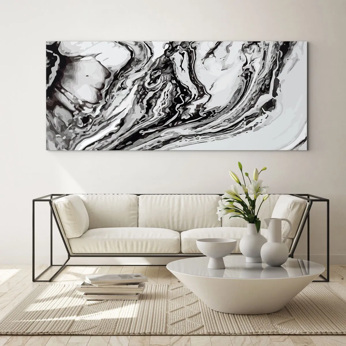 Obraz na skle - Na začátku byl chaos - 160x50 cm