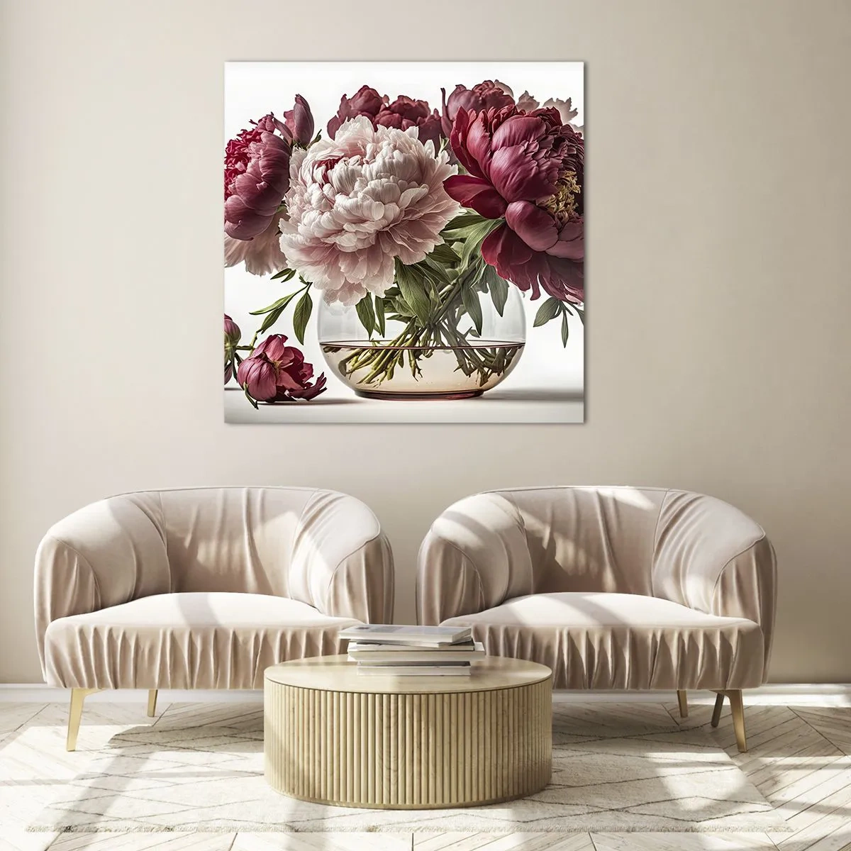 Obraz na skle - V plném rozkvětu krásy - 70x70 cm