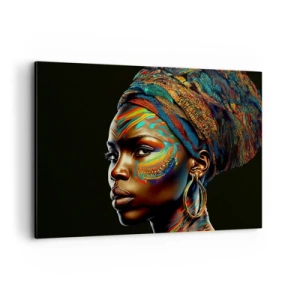 Obraz na plátně - Africká královna - 120x80 cm