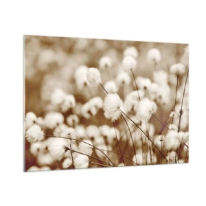 Obraz na skle - Chlupatý lán - 100x70 cm