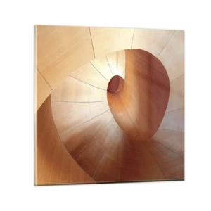 Obraz na skle - Architektonická serpentina - 60x60 cm