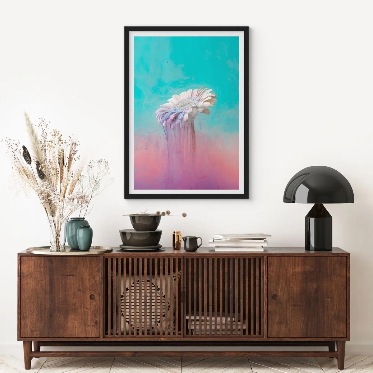Plakát v černém rámu - Záhrobí květin - 40x50 cm
