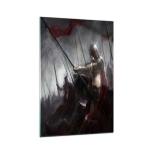 Obraz na skle - Poutníče zvěstuj Lakedaimonským… - 70x100 cm