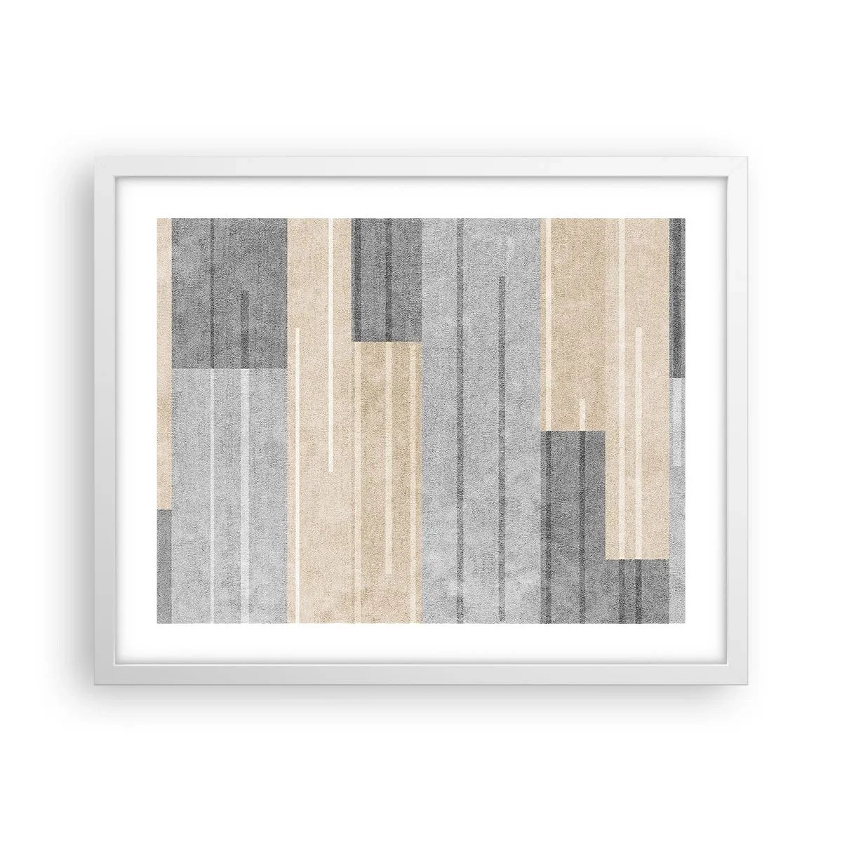 Plakát v bílém rámu - Kompozice: drž se - 50x40 cm