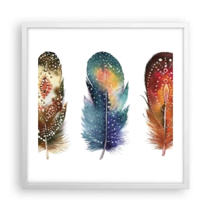 Plakát v bílém rámu - Rituály, obřady, tajemství - 50x50 cm