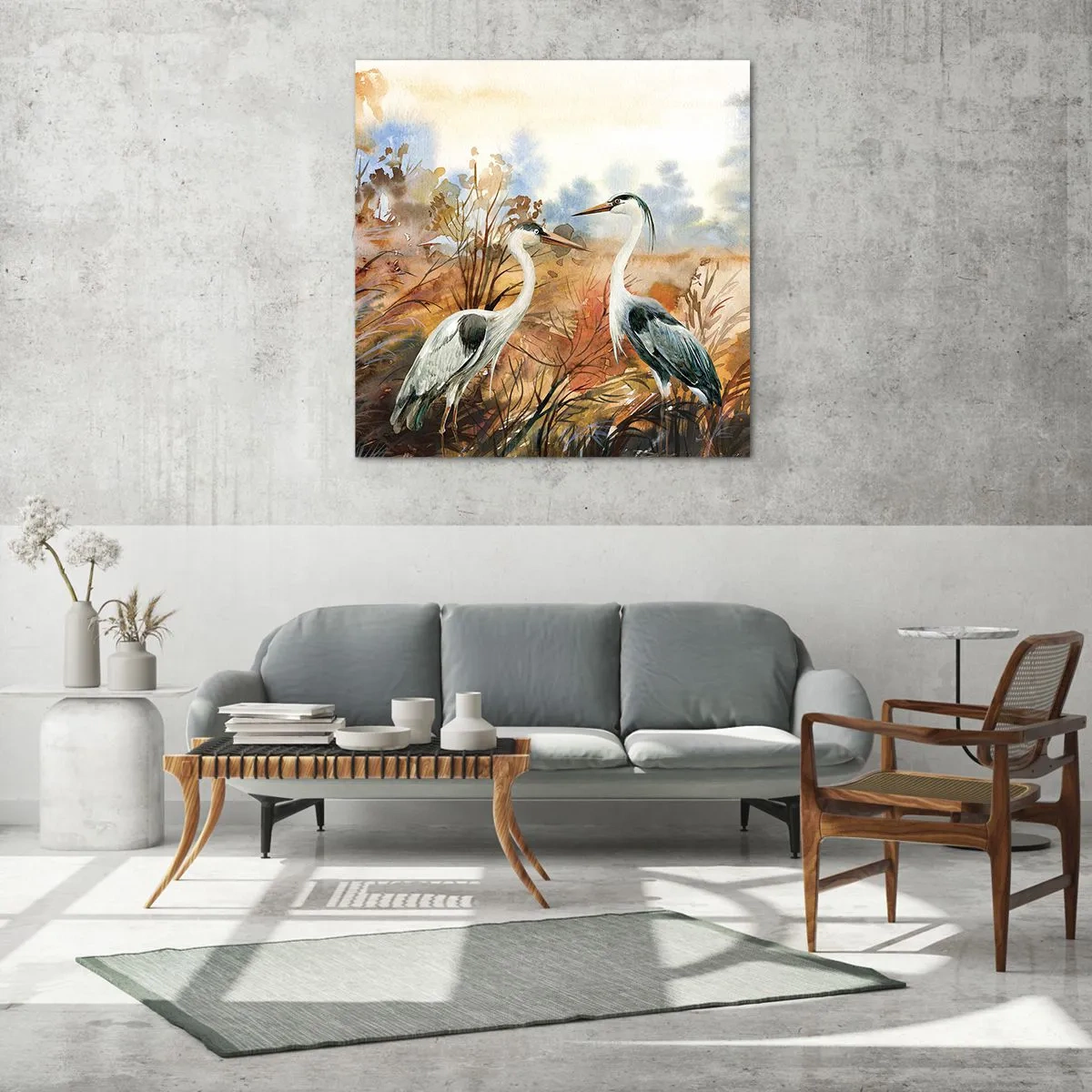 Obraz na skle - Kam na podzim? - 60x60 cm