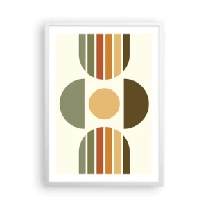 Plakát v bílém rámu - V barvách země - 50x70 cm