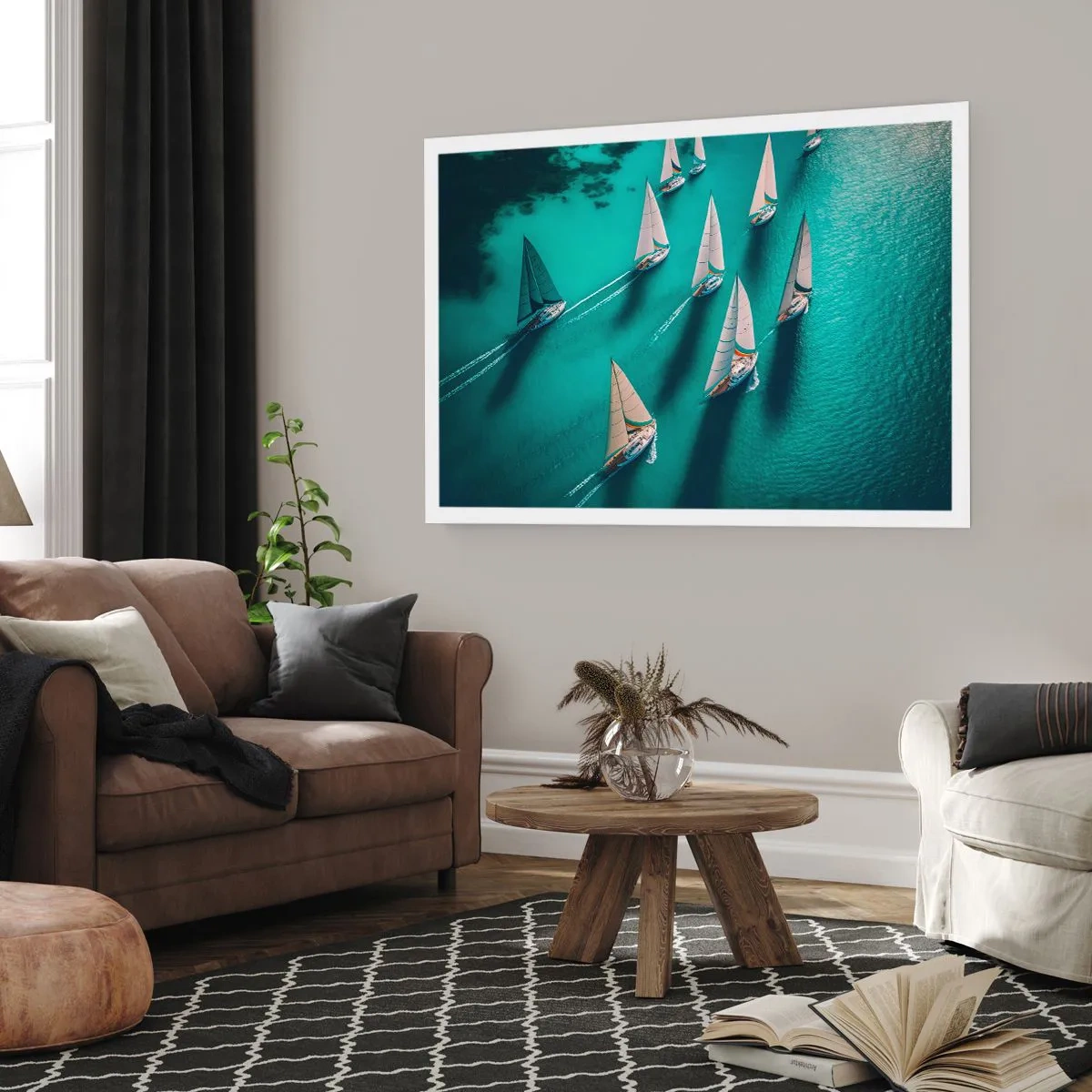 Plakát - Zápasení s větrem - 100x70 cm