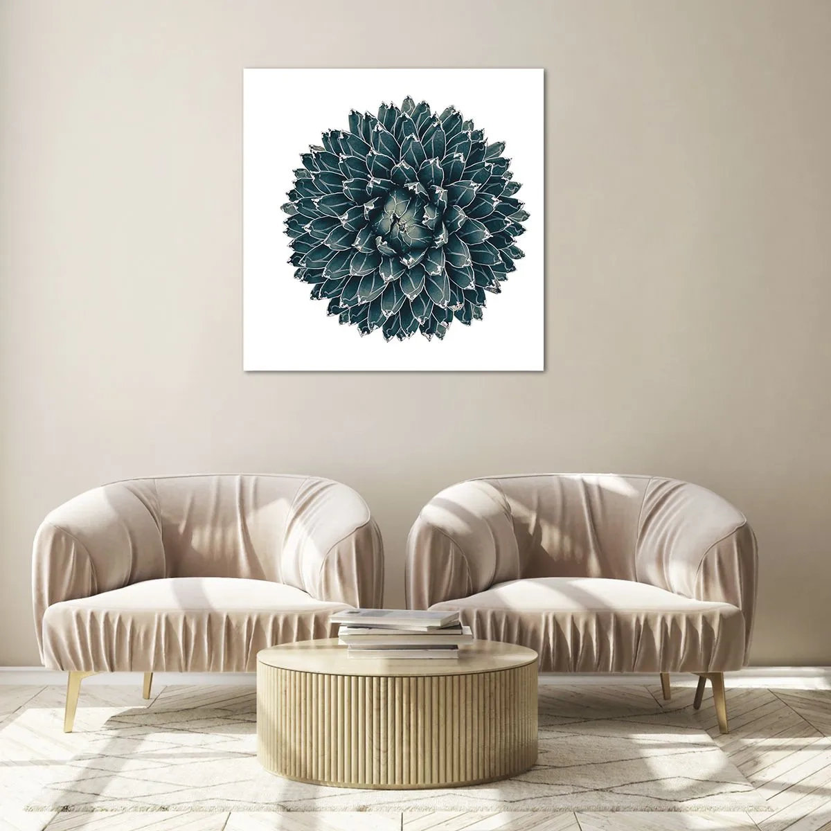 Obraz na skle - Hvězda pouště - 40x40 cm