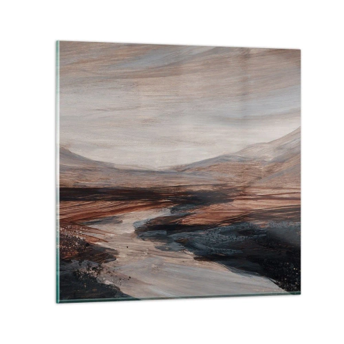 Obraz na skle - Klidné údolí - 30x30 cm