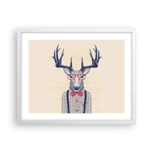 Plakát v bílém rámu - Zábavná extravagance - 50x40 cm