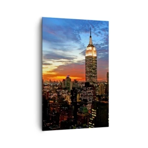Obraz na plátně - Zářivá americká noc - 80x120 cm