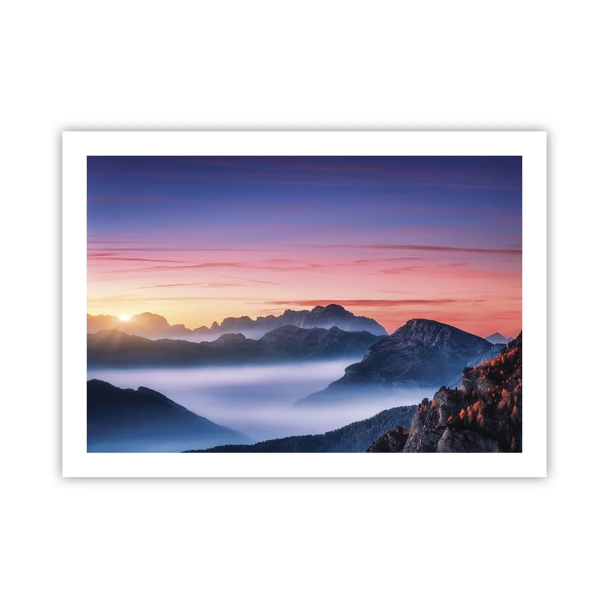 Plakát - Nad údolími - 70x50 cm