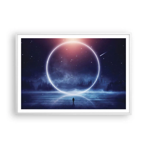 Plakát v bílém rámu - Už jsou tady… - 100x70 cm