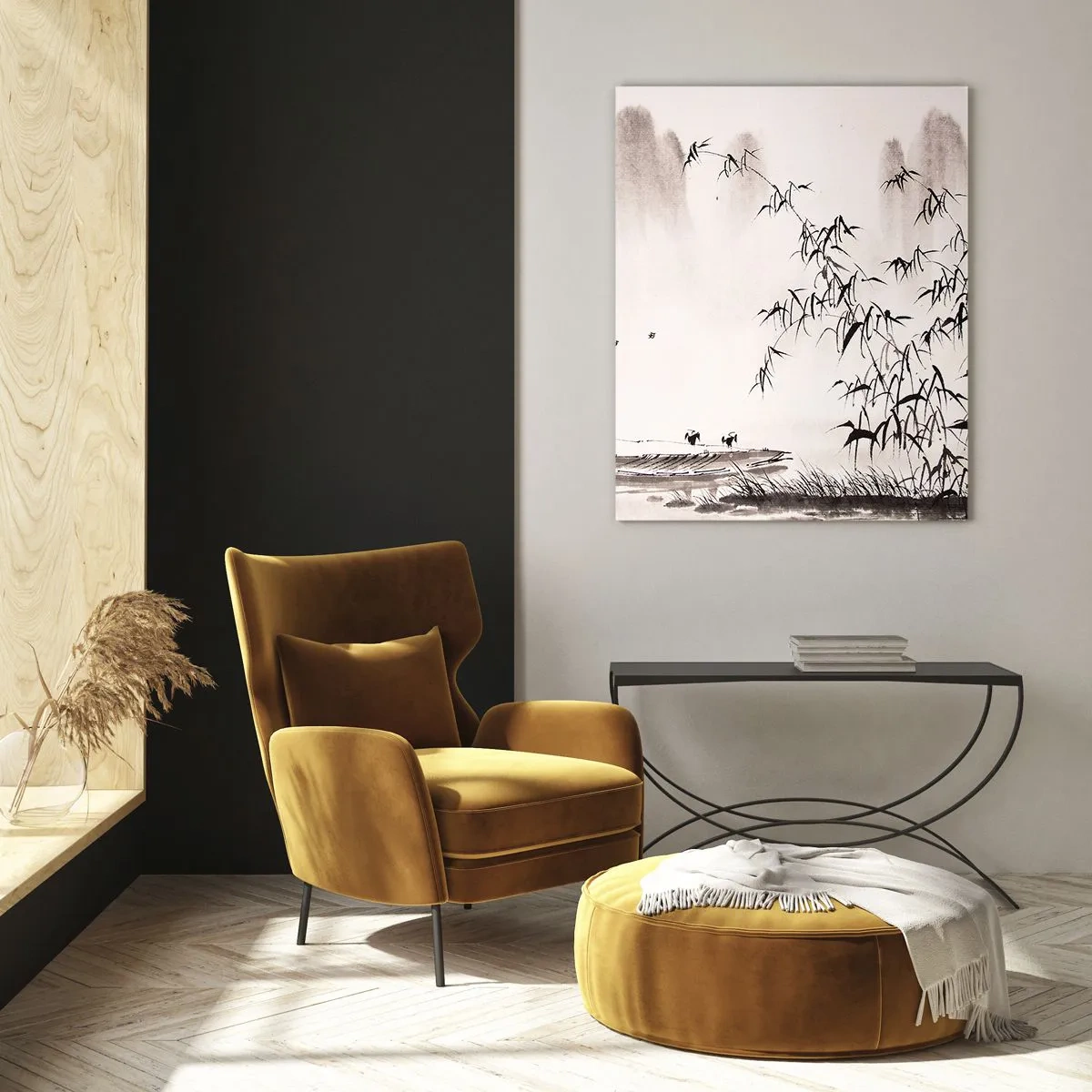 Obraz na skle - Klid rýžových polí - 80x120 cm