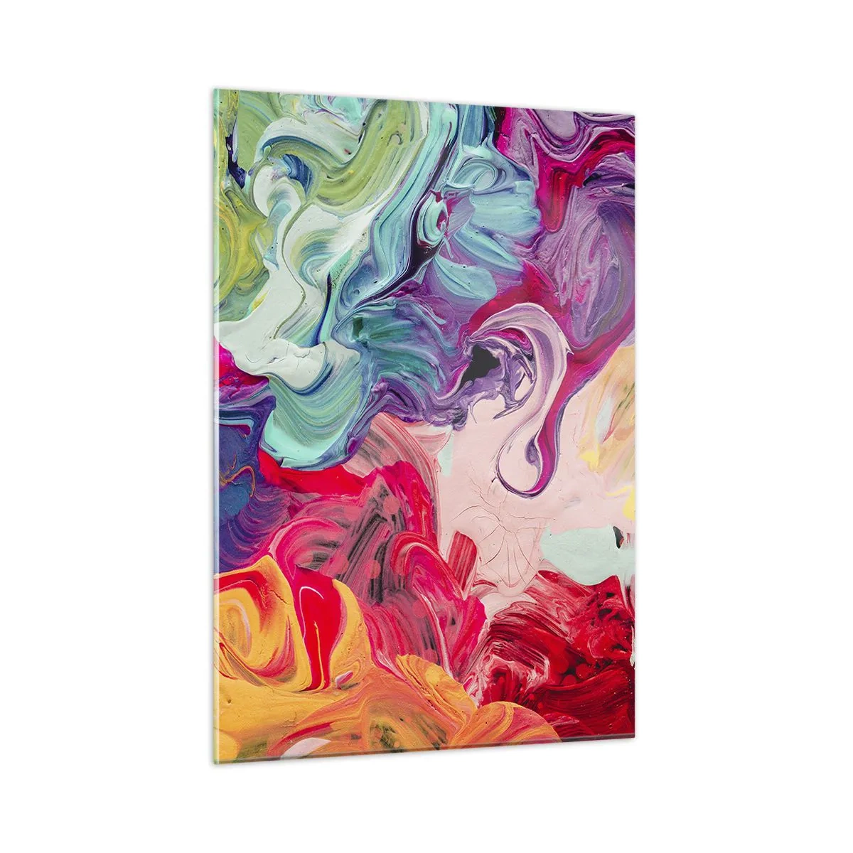 Obraz na skle - Zrození barev - 50x70 cm