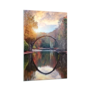 Obraz na skle - Za zrcadlem - 70x100 cm