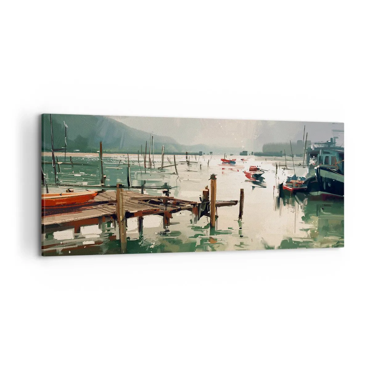 Obraz na plátně - Zalité roztaveným měsícem - 120x50 cm