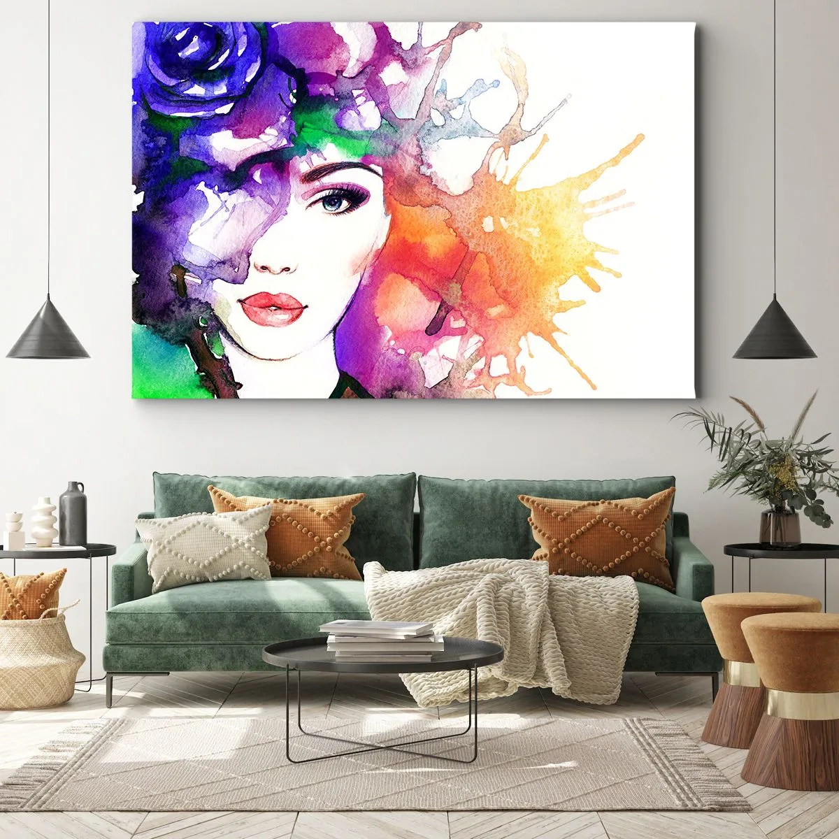 Obraz na plátně - S hlavou v oblacích - 120x80 cm