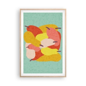 Plakát v rámu světlý dub - Ochutnejte letní slunce - 61x91 cm