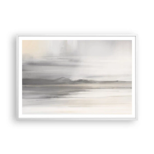 Plakát v bílém rámu - Zamyšlená dálka - 100x70 cm