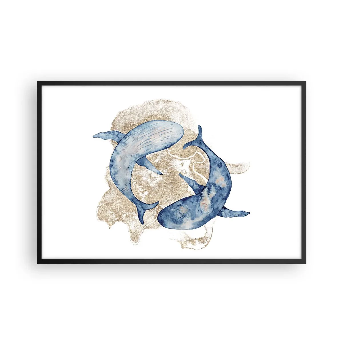 Plakát v černém rámu - Přátelství nebo láska? - 91x61 cm