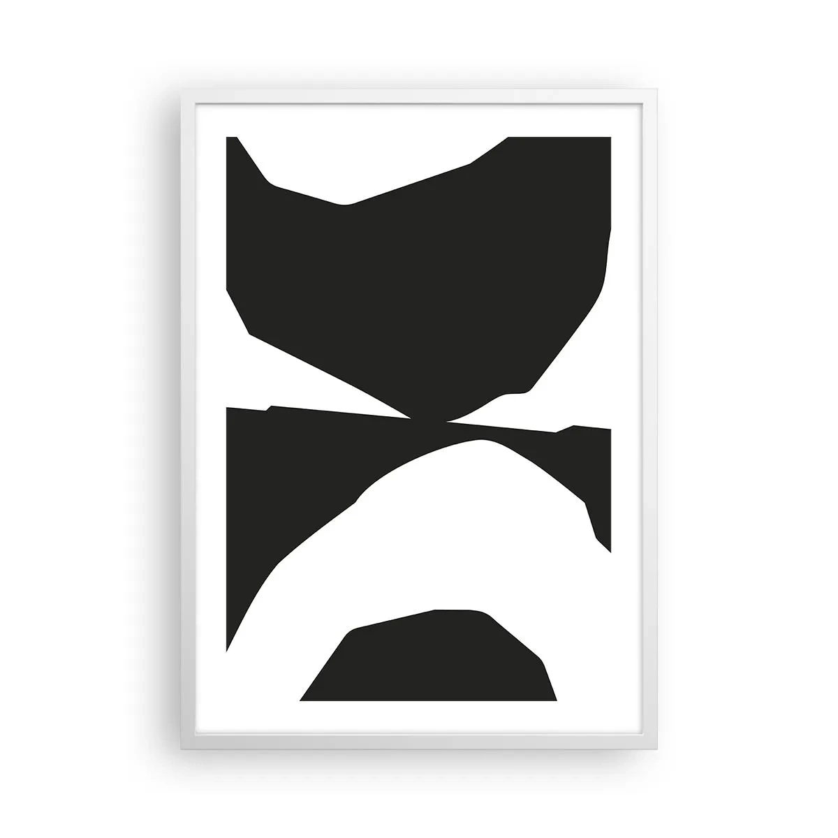 Plakát v bílém rámu - Positive-negative - 50x70 cm