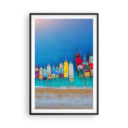 Plakát v černém rámu - Z ptačí perspektivy - 61x91 cm