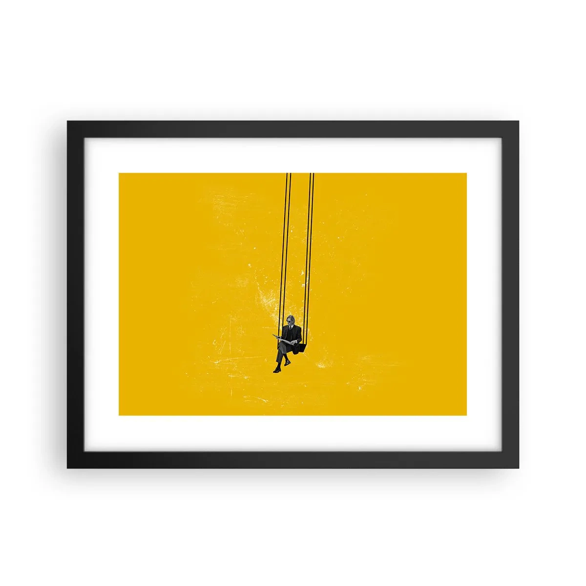 Plakát v černém rámu - Den jako každý jiný - 40x30 cm