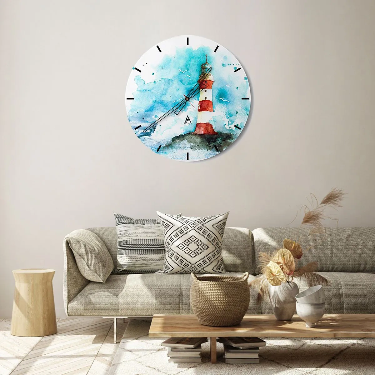 Nástěnné hodiny - Jednota živlů - 40x40 cm