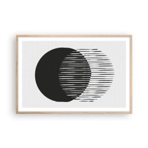 Plakát v rámu světlý dub - Jeho alter ego - 91x61 cm