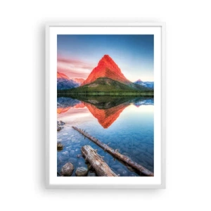 Plakát v bílém rámu - Teplo a chlad - 50x70 cm