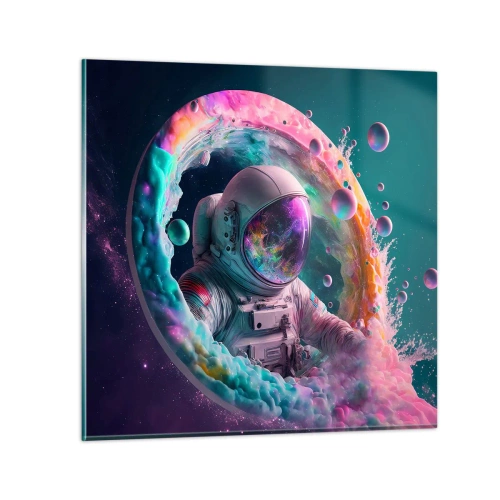 Obraz na skle - Hvězdná brána - 40x40 cm