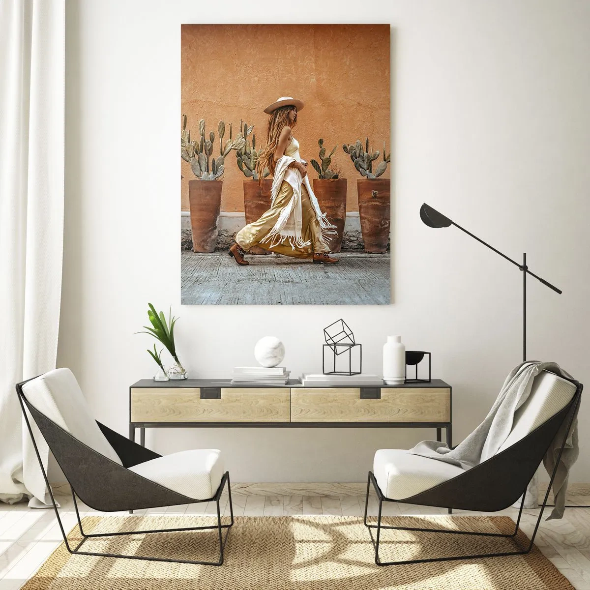 Obraz na skle - V hippie stylu - 70x100 cm