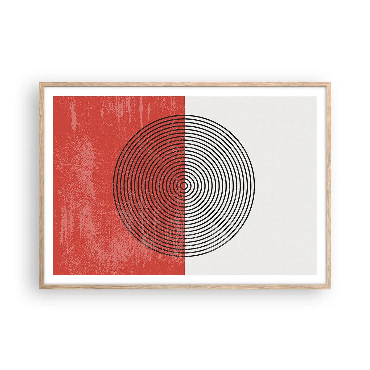 Plakát v rámu světlý dub - Přesný zásah - 100x70 cm