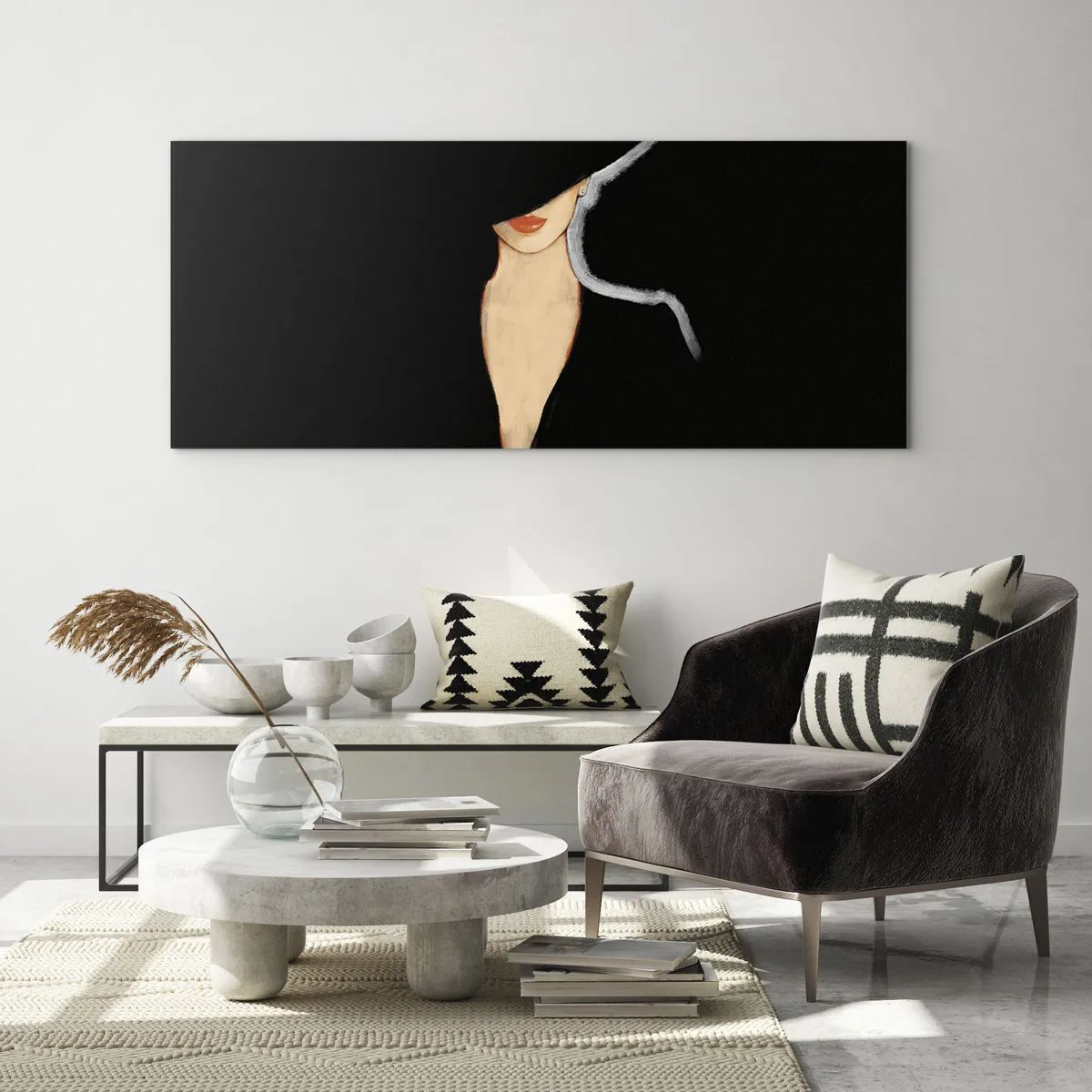 Obraz na skle - Elegance a styl - 100x40 cm