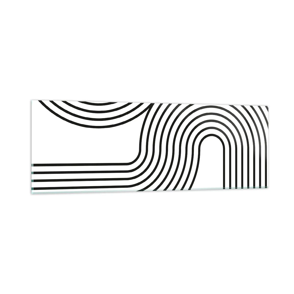 Obraz na skle - V zatáčce - 90x30 cm