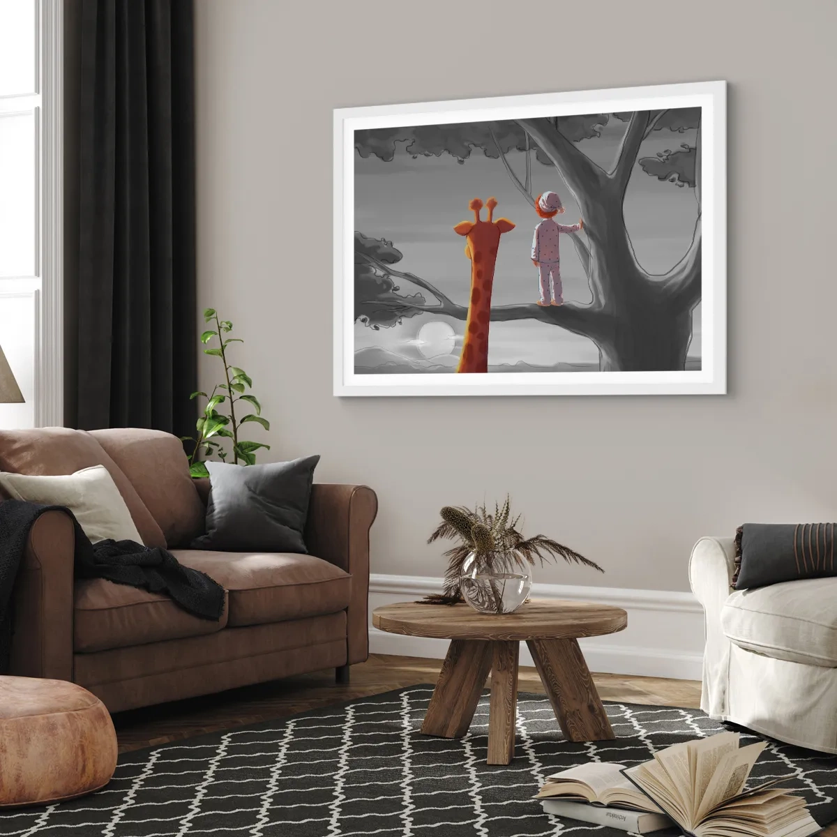 Plakát v bílém rámu - Fakt se to děje - 100x70 cm