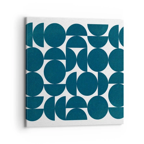 Obraz na plátně - Kruhy a půlkruhy - 70x70 cm