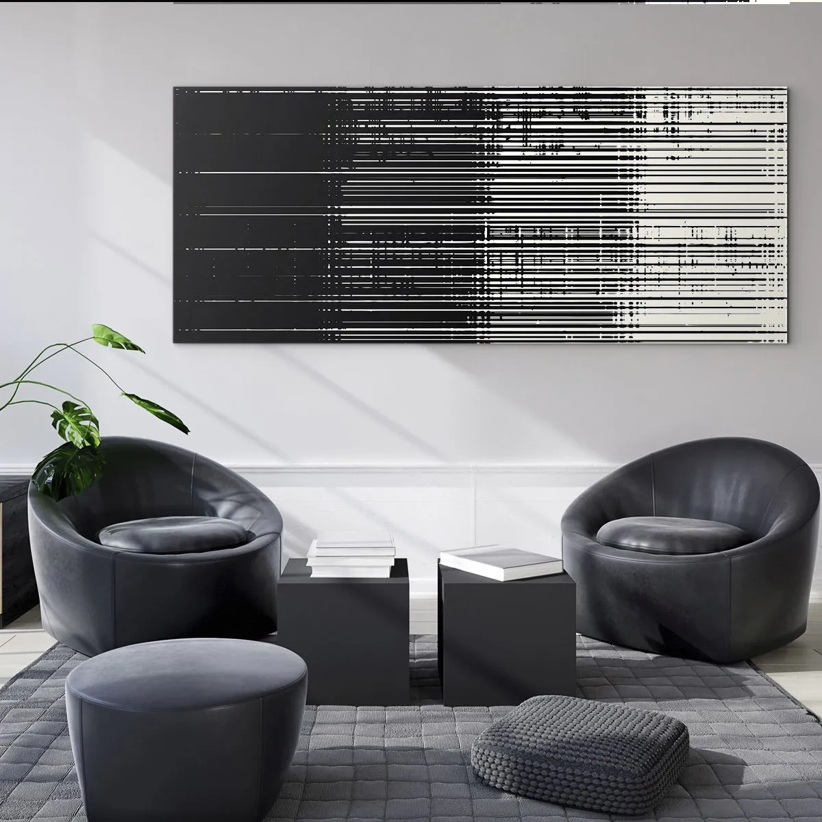 Obraz na skle - Vlny a vibrace - 100x40 cm